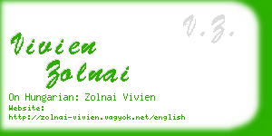 vivien zolnai business card